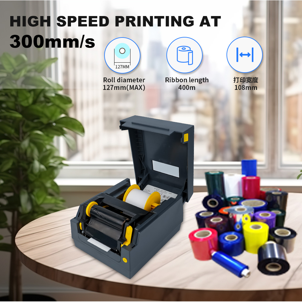 110mm Thermal Transfer Label P - Barcode Printer ulasan dan harga