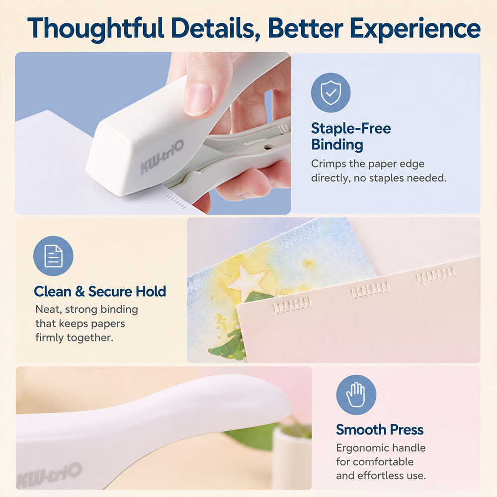 1 Pack of Needleless Creasing  - Stapler Heavy Duty ulasan dan harga